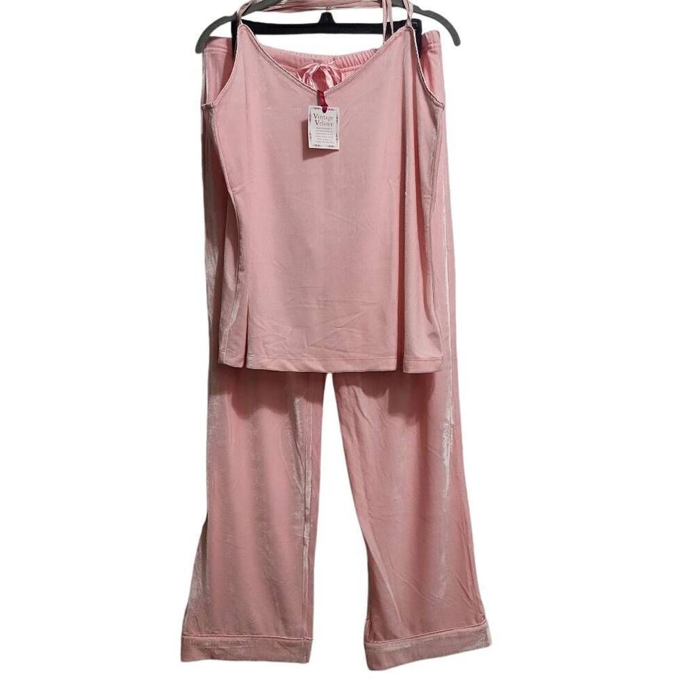 Pajamagram velour pajama set sz med